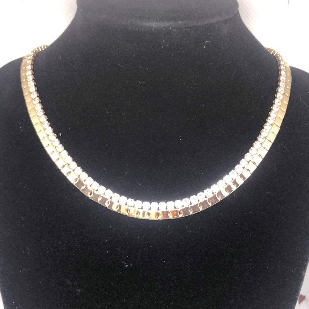 EXPRESS Rhinestone Chain Necklace - Picture 2 of 7